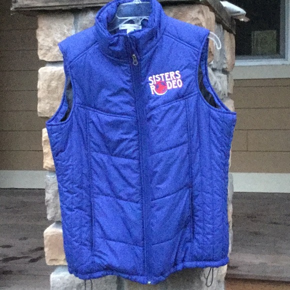 Sister rodeo puffer vest embroidery horse barrel racing breakaway cowgirl riding - Picture 8 of 11